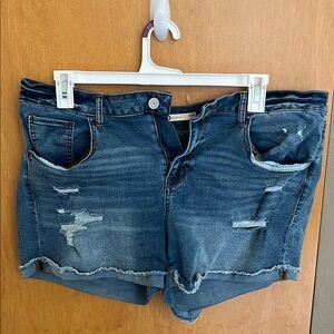 Denim Distressed Women Shorts